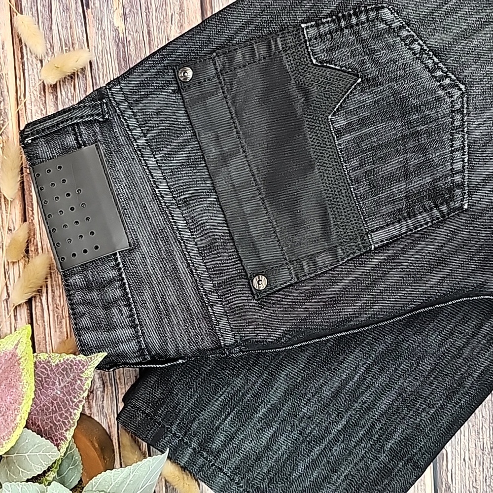 INC INTERNATIONAL CONCEPTS MEN'S BERLIN SLIM STRAIGHT LEG BLACK DENIM JEANS